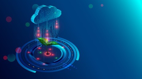 cloud storage with big data analysis processing. data information flow analyzing helping business analytics, management and strategy. information technologies isometric illustration concept.