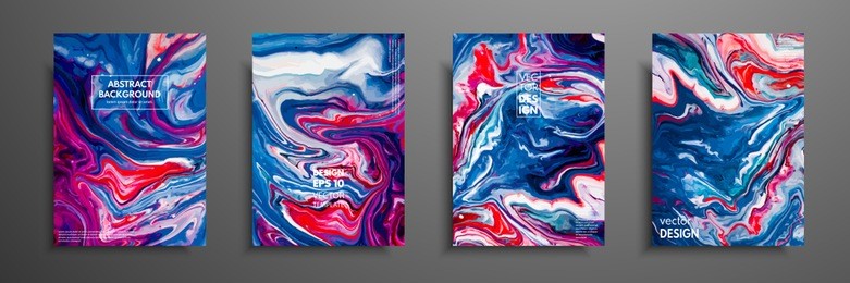 mixture of acrylic paints. liquid marble texture. fluid art. applicable for design cover, presentation, invitation, flyer, annual report, poster and business card, desing packaging. modern artwork