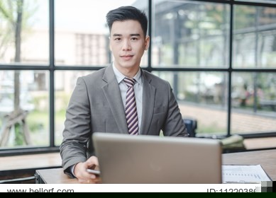 business man working with documents and laptop