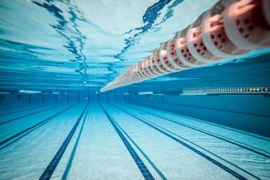swimming pool under water ...