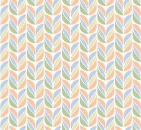 decorative tulip seamless pattern. continuous leaf background. geometric floral texture.