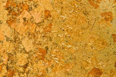 gold leaf on the wall background