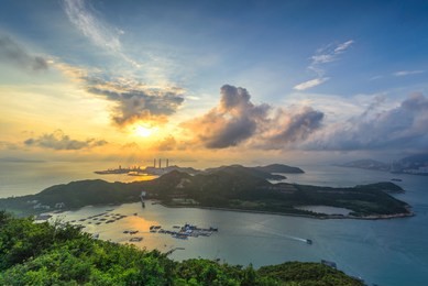 sunset at lamma island