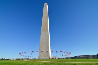 washington dc, washington monument in a clear sky