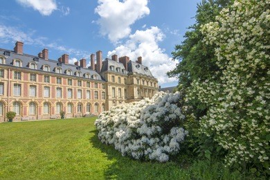 fontainebleau palace (chateau de fontainebleau) near paris, france
