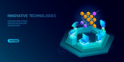 neural network deep learning smartphone cell. cognitive technology concept. logical artificial intelligence memory processor mathematics. violet neon color gold glowing vector illustration