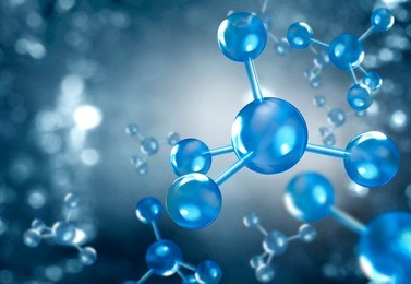 molecules. atoms bacgkround. medical background . molecular structure at the atomic level