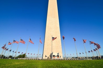 washington dc, washington monument in a clear sky