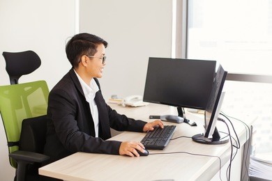 young thai office worker 