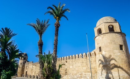 the grand mosque of sousse. unesco world heritage site in tunisia.