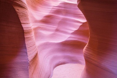 sandstone formations in antelope valley slot canyon in page, arizona, us