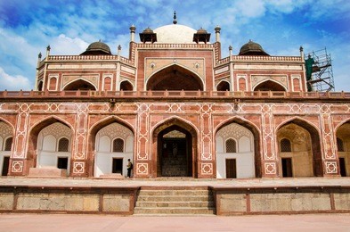 the humayun's tomb in delhi, india. humayun's tomb is the tomb of the mughal emperor humayun.