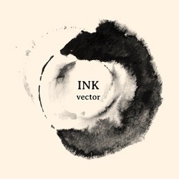 black ink brush stroke. vector texture background with ink stains. ink splattered. abstract background 