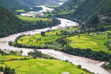 punakha valley, bhutan