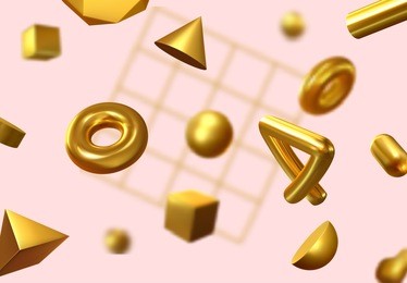 creative design poster, minimal art trendy vector illustration. abstract background with shapes 3d. pattern with geometric figures. realistic isometric elements of design.