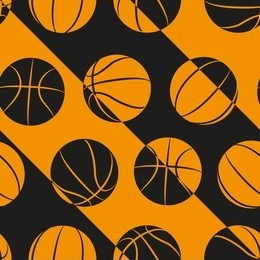 basketball seamless pattern