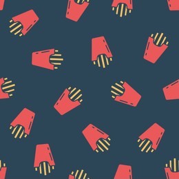 color pattern with french fries