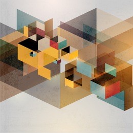 retro geometric background