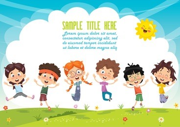 vector illustration of cartoon characters