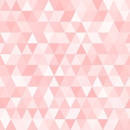 seamless triangle vector pattern with random tints of pink. geometric low-poly background. polygonal faceted mosaic texture for web, mobile interfaces or print design. repeating tile swatch included