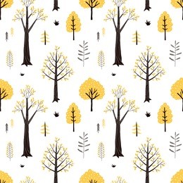 autumn forest pattern