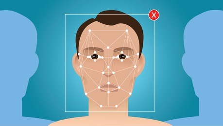 face recognition. vector illustration.