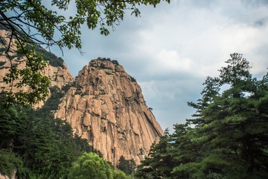 tianzhu peak of mount tai, only can be seen from a special route for few hikers to explore