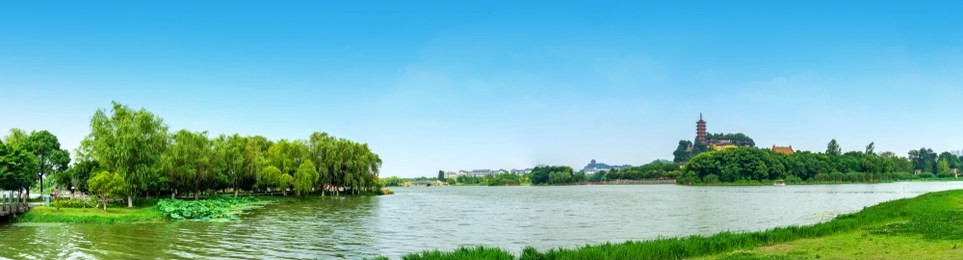 jinshan is a buddhist holy place in the south of the yangtze river. zhenjiang, china.