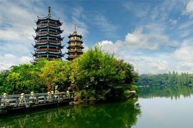 old traditional chinese pagoda guilin,china