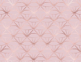 luxury rose gold diamonds seamless pattern.