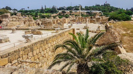 ruins of carthage. tunisia