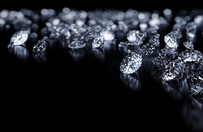 diamonds background with space for text