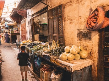 here i found work stands all around the medina in morocco. fes is a city that makes you feel all alive.