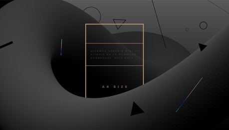 minimal background with abstract liquid fluid shape. trendy neon color geometric elements. eps10 vector illustration