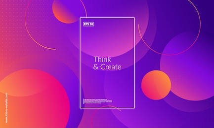 creative geometric wallpaper. trendy gradient shapes composition. eps10 vector.