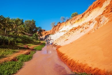 fairy stream or suoi tien is a small stream hiding behind mui ne sand dunes in phan thiet in vietnam