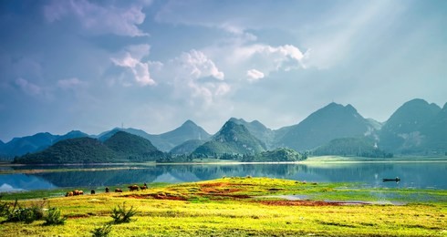 unique karst topography in china's yunnan puzhehei
