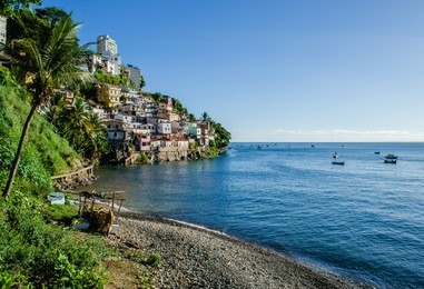 gamboa in salvador - bahia, brazil
