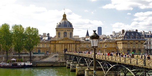 pont des arts in paris, france