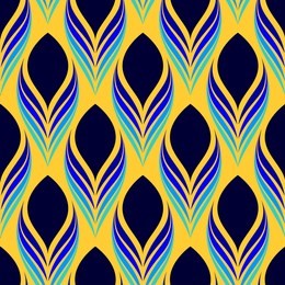 vector seamless pattern peacock feather