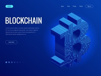 isometric mining bitcoin farm. cryptocurrency, blockchain, bitcoin mining concept. big data processing, server room rack vector illustration