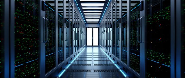 backup cloud data service center. 3d rendering