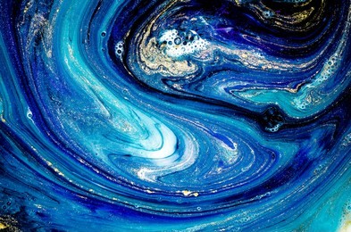 abstract ocean- art. natural luxury. style incorporates the swirls of marble or the ripples of agate. very beautiful blue paint with the addition of gold powder.