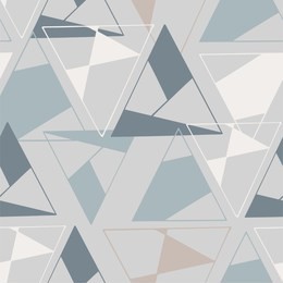 seamless repeat geometric triangles pattern in pastel colours with grey background. great for fabric, wallpaper, paper products, scrapbooking and more! surface pattern design