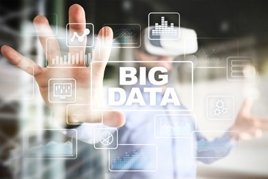 big data analytics process management. business and technology concept.