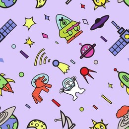 space seamless background.