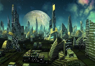 modern alien city