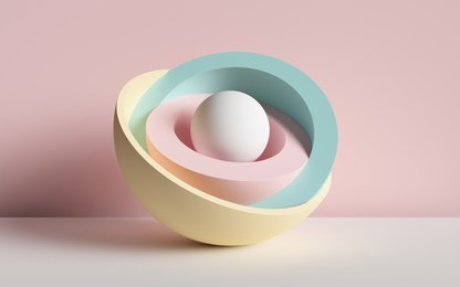 3d render, abstract background, primitive geometric shapes, pastel color palette, simple mockup, minimal design elements