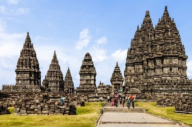 prambanan temple near yogyakarta on java island, indonesia