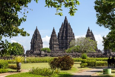 prambanan temple near yogyakarta on java island, indonesia
